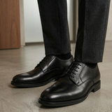 Scarpe Stringate Classiche Doucal’s – Pelle Nera Made in Italy (Taglia 42)
