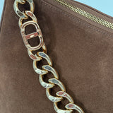 Borsa Hobo Liliane in Pelle Scamosciata