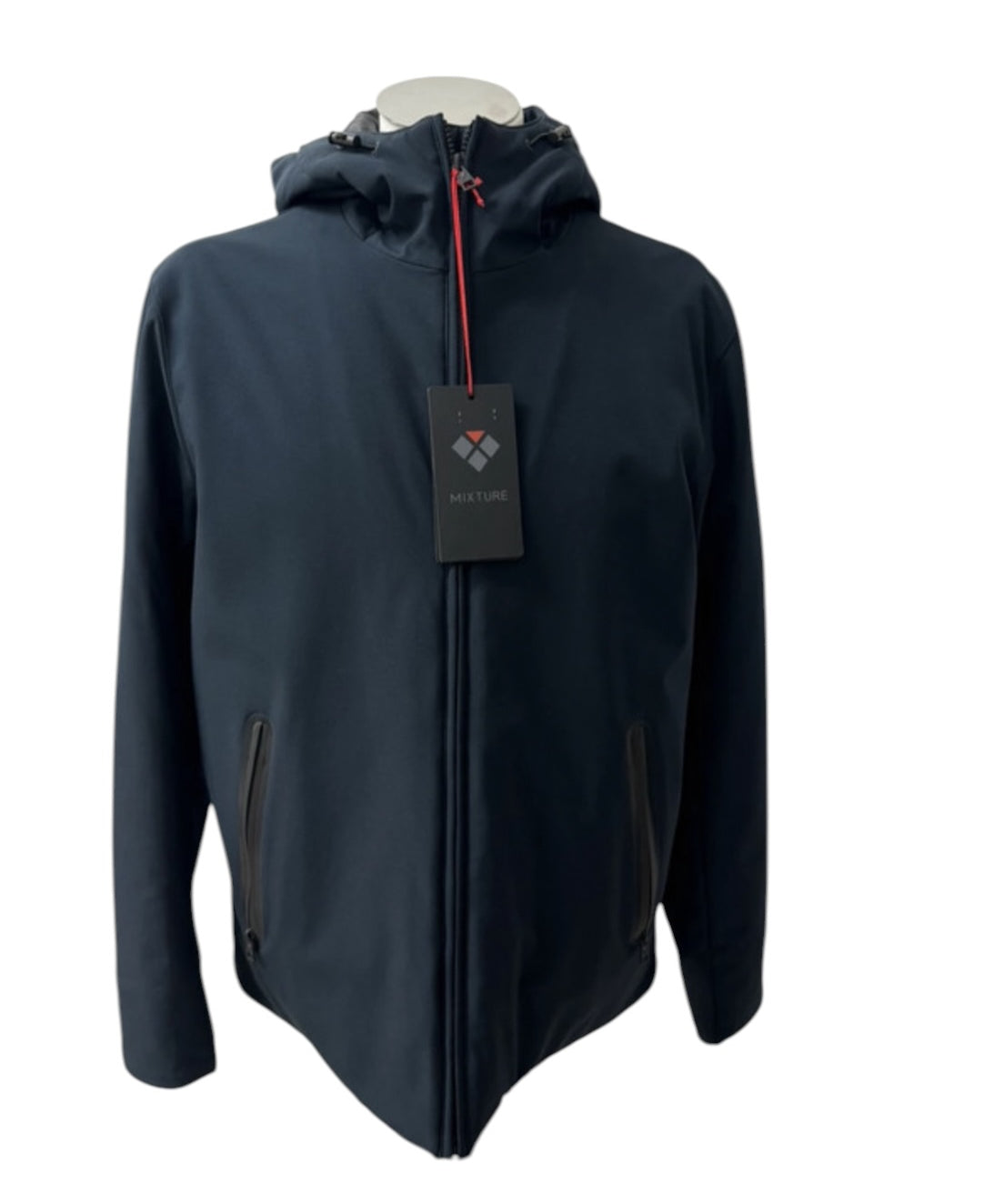 Mixture – Giaccone Softshell Imbottito con Cappuccio e Fodera Camouflage – Blu