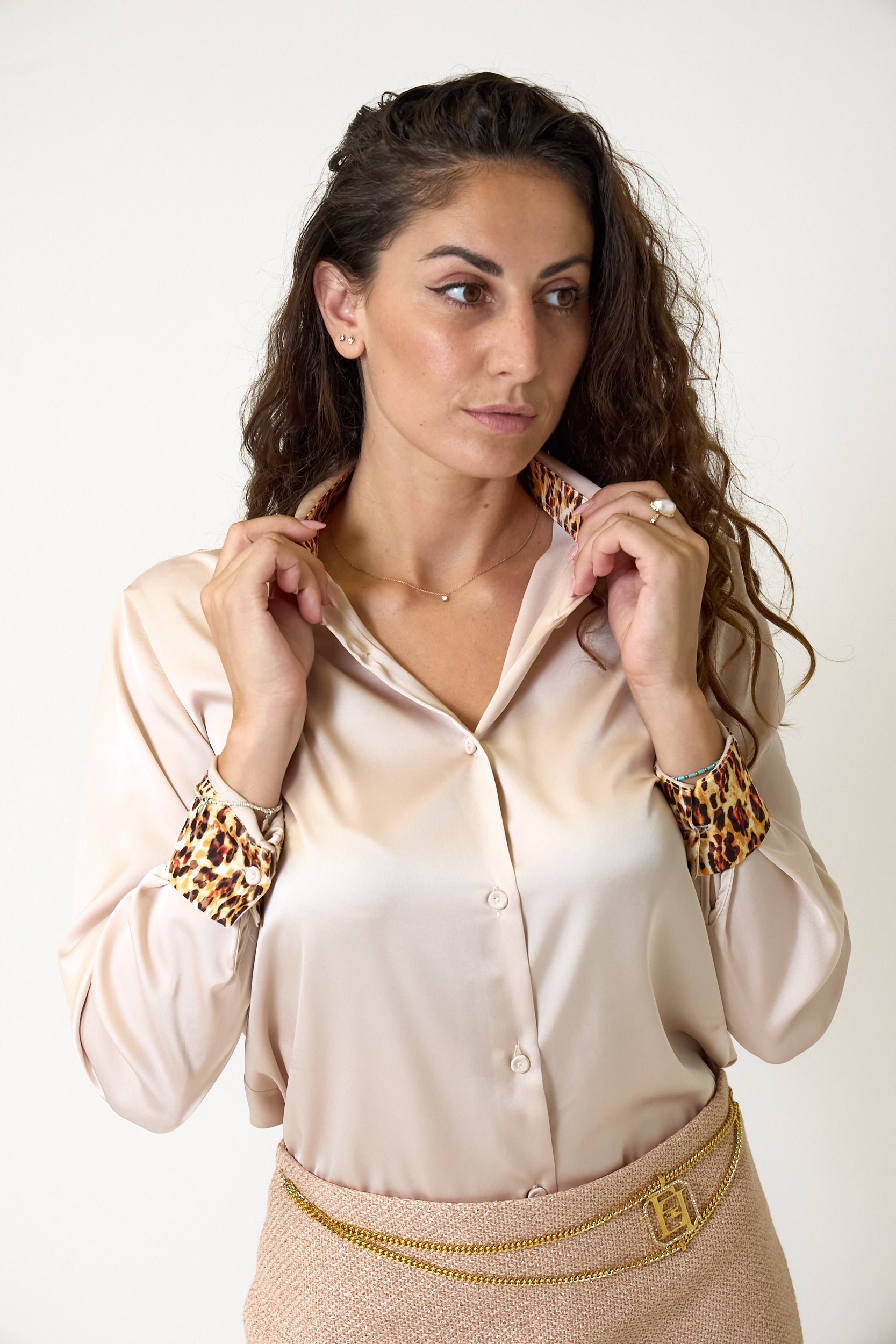 Camicia Roberto Cavalli con foulard, immagine 9
