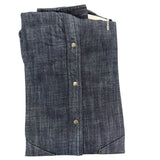 Camicia Western Xacus in Denim Scuro – Taglia XL collo misura 42