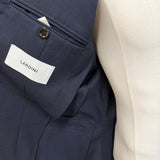 Abito Lardini Blu in Pura Lana - Trama Principe di Galles - Taglia 52