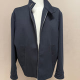 Lardini – Giubbotto Harrington in Panno di Lana Loro Piana "Capolavoro" – Blu Notte