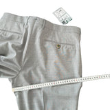 Pantaloni Berwich in fresco lana grigia taglia 50