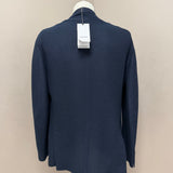Lardini – Giacca Monopetto Sfoderata LIKNIT in Misto Lana e Cotone – Blu Notte