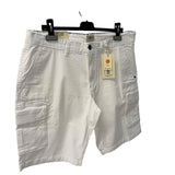 Bermuda Cargo Impure Bianco in Cotone Stretch – Taglia 52