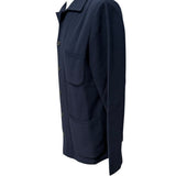 Cardigan Giacca Lardini in Cotone a Nido d'Ape - Blu Notte