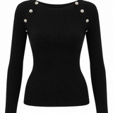 Maglia Vicolo a Costine con Bottoni, immagine 4