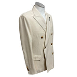 Lardini Sartoriale Jacket - Cream - Cashmere and Silk