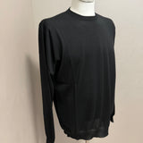 Maglione Lardini Girocollo in Pura Lana Vergine Nero