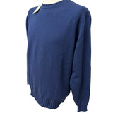 Maglione Girocollo Filippo De Laurentiis in Lana Merino e Cashmere – Blu Inchiostro (Tg. 48)