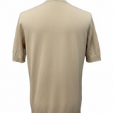 Maglia girocollo Alpha Studio in cotone beige - Taglia 50