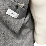 Lardini Pure Virgin Wool Jacket - Salt and Pepper Micro-Effect Texture