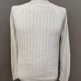 Alpha Studio Pullover in Cotone a Maglia Bianca - Taglia 48