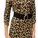 Leopard print mini dress