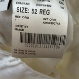Lardini Trousers - Sartorial with Drawstring in Ecru Stretch Cotton
