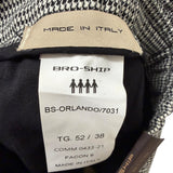 Pantaloni Bro-Ship Uomo Pied de Poule BIANCO/NERO Mod. BS-ORLANDO/7031 Tg. 52