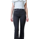 Black Calvin Klein skinny high-waisted bootcut jeans