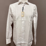Altavalle – Camicia Sandro in Cotone Operato Micro-Texture – Bianco