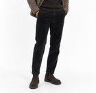 Pantaloni Uomo C.P. Company in Velluto a Coste Nero – Loose Fit