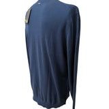 Pullover Napapijri in puro cotone blu taglia XL