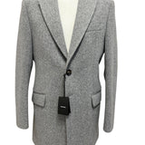 Takeshy Kurosawa – Cappotto Monopetto Sartoriale – Grigio Melange, immagine 9