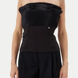 Black slim Renaissance top