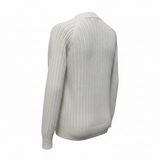 Alpha Studio Pullover in Cotone a Maglia Bianca - Taglia 48