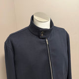 Lardini – Giubbotto Harrington in Panno di Lana Loro Piana "Capolavoro" – Blu Notte