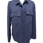 Giacca / Overshirt Lardini in Misto Lana e Kashmir blu, immagine 2