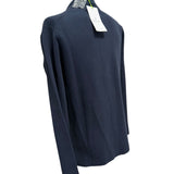 Manuel Ritz Navy Blue Knit Jacket - Size XL (52)