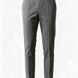 PT Torino Pantalone Chino Business in Cotone Stretch Grigio Antracite
