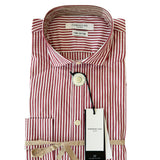 Hamaki-Ho Shirt – Striped White and Bordeaux