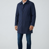 Paoloni Technical Trench Coat - Navy Blue