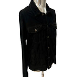 Andrea D'Amico Suede Shirt - Black
