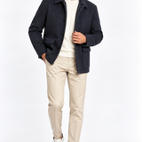 Giacca Uomo Lardini in Pura Lana Vergine Loro Piana Rain System – Blu Navy