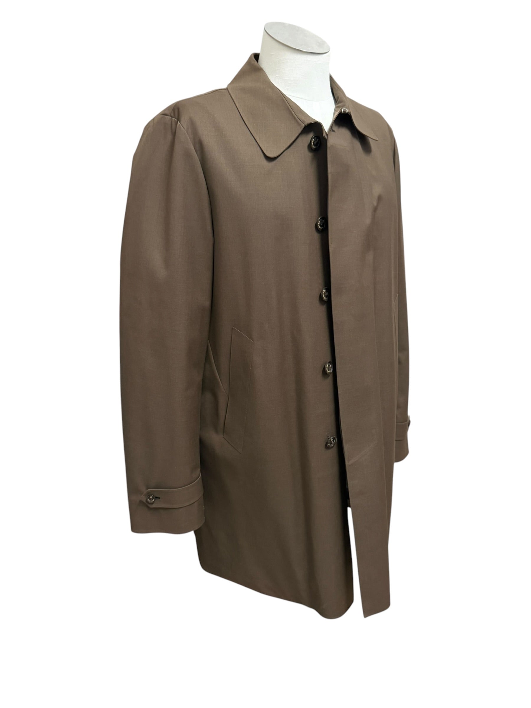 Montecore – Soprabito Trench Imbottito in Piuma con Tessuto Tecnico – Cachi / Marrone Chiaro, immagine 5