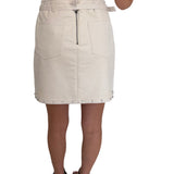 Faux leather mini skirt