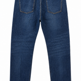Jeans Uomo Lardini in Denim Blu Medio – Lavaggio Effetto Used