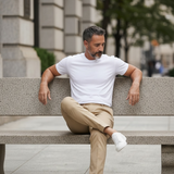 Pantaloni Berwich Uomo Taglia 52 - Beige in Cotone Elasticizzato