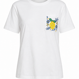 Lemon T-shirt with Embroidered Pocket