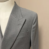 Manuel Ritz Double-Breasted Jacket in Marzotto Wool - Mélange Grey