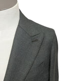 Ahora Napoli – Abito Sartoriale Monopetto in Misto Lana – Verde Scuro / Antracite, immagine 5