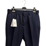 Pantalone Sartoriale Uomo Lardini in Lana Blu Navy – Made in Italy