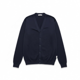 Cardigan Hamaki-ho in puro cotone blu Taglia L
