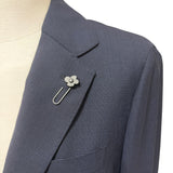 Abito Lardini Uomo Blu in Fresco Lana Principe di Galles - Taglia 50 (L)