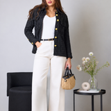 Black tweed overshirt