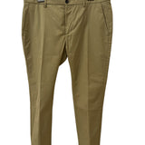 Pantaloni Department Five - Chinos Crop "Prince" in Cotone Beige Taglia 52