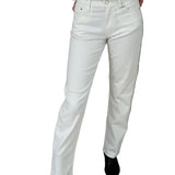 Calvin Klein Women's Jeans – White Straight Fit