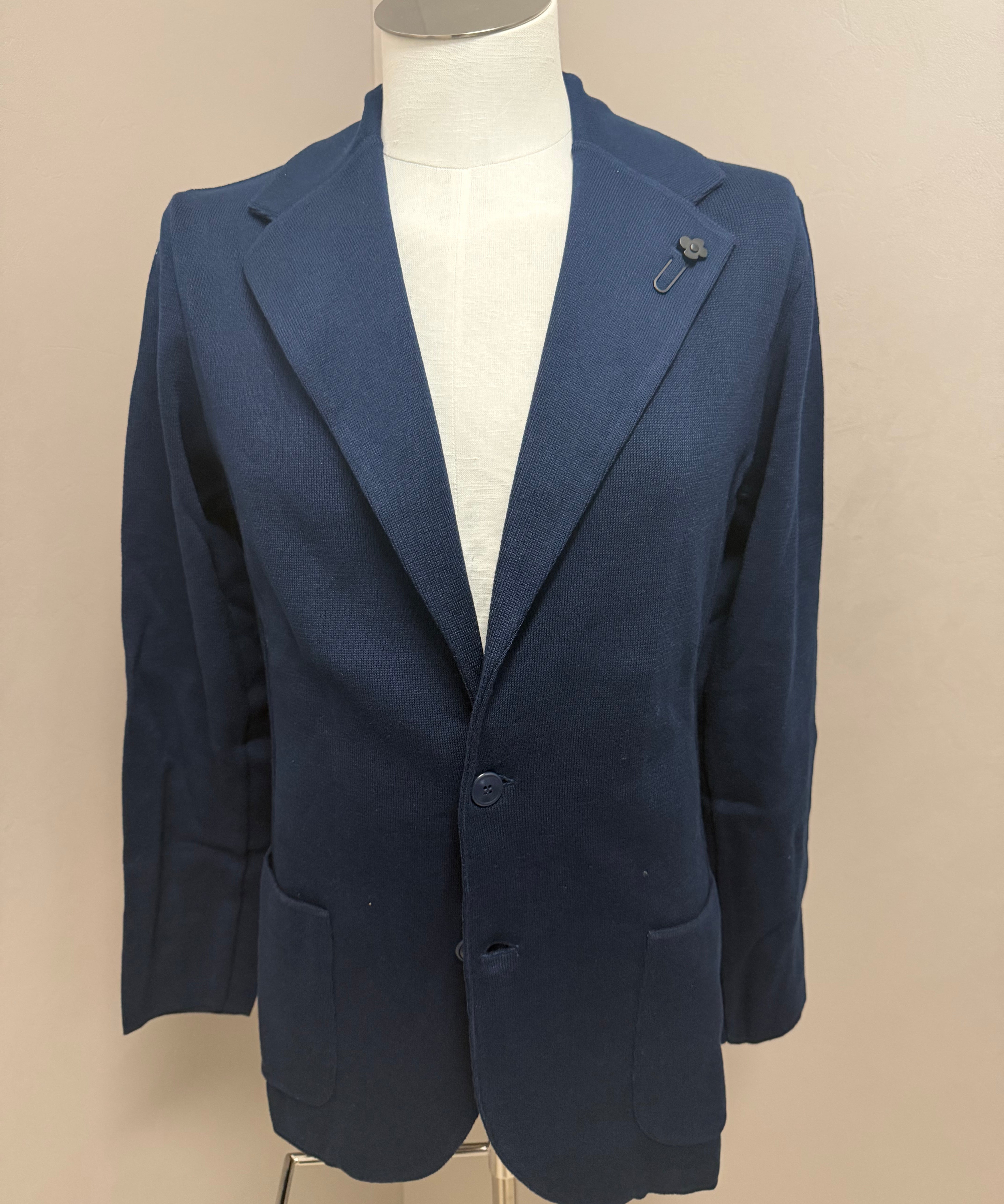 Lardini Blue Cotton Jacket
